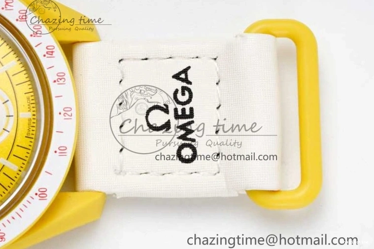 1223 Speedmaster Misson To The Sun 1:1 Best Edition Yellow Dial On Nylon Strap Quartz FlexibleFit 7855